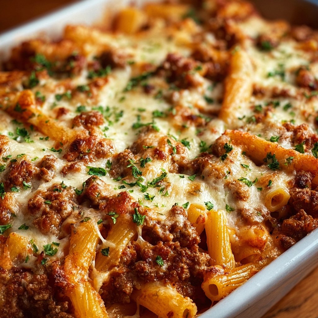 Baked Ziti with Ground Beef