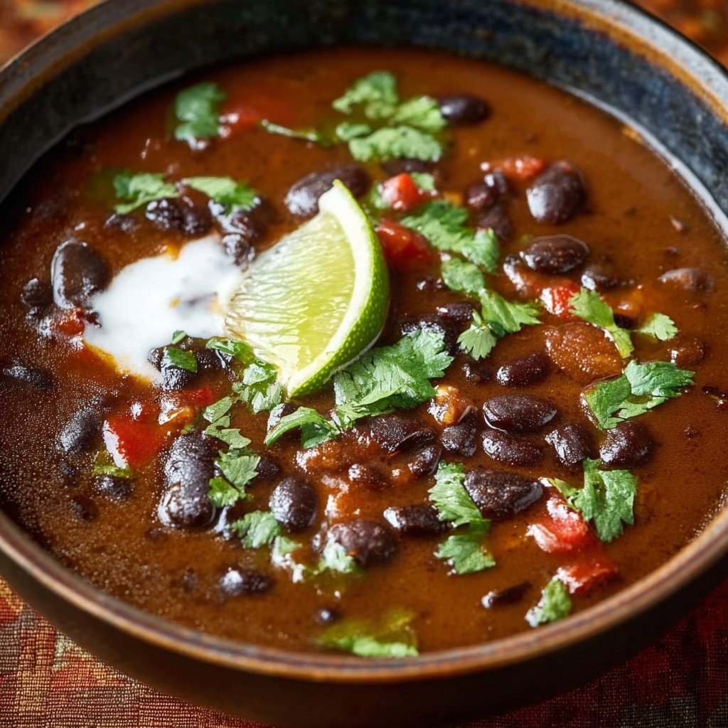 Mexican Style Black Bean Soup