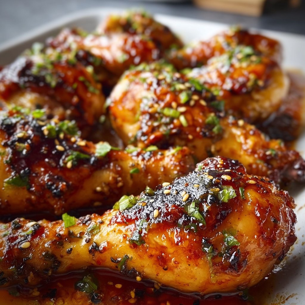 Baked Honey Garlic Chicken Drumsticks