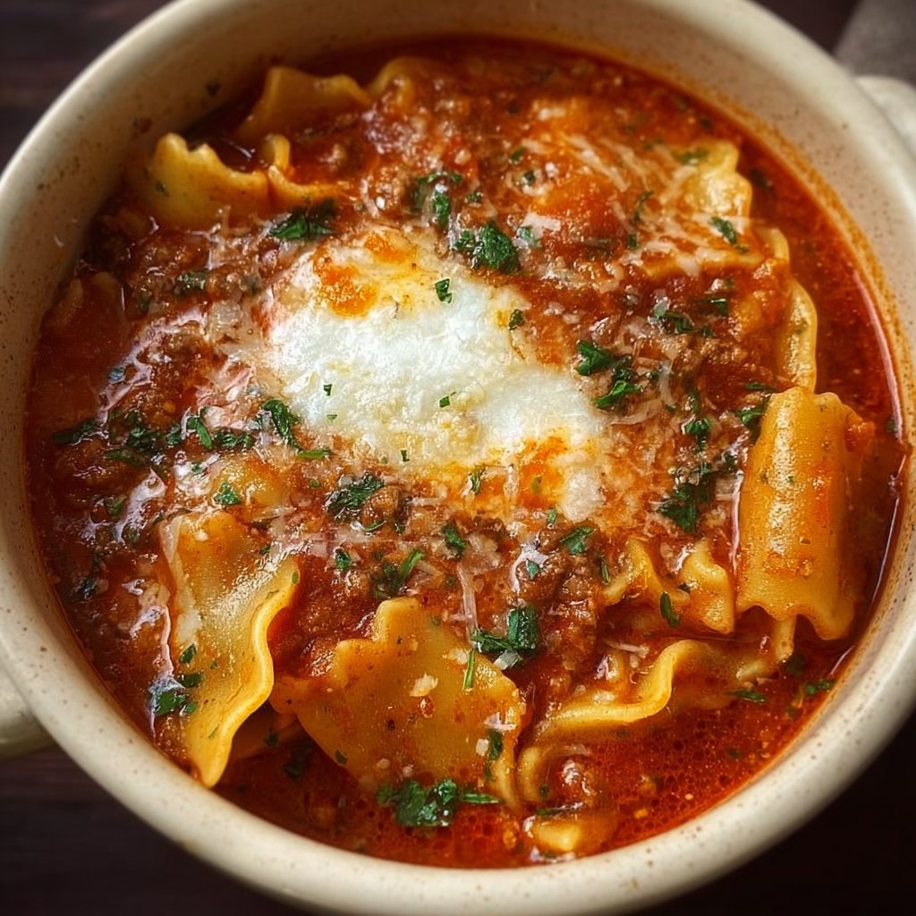Crockpot Lasagna Soup