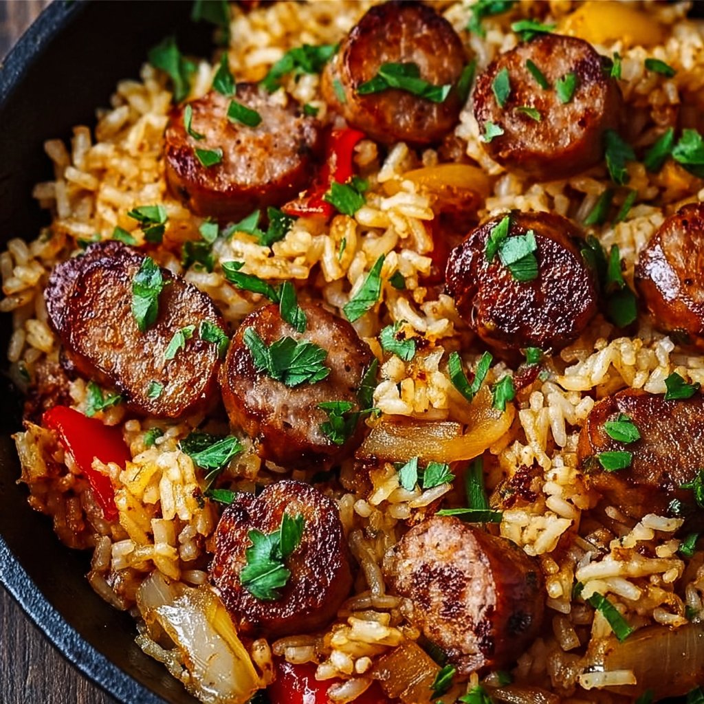Sausage and Rice Skillet: A Flavor-Packed One-Pan Meal