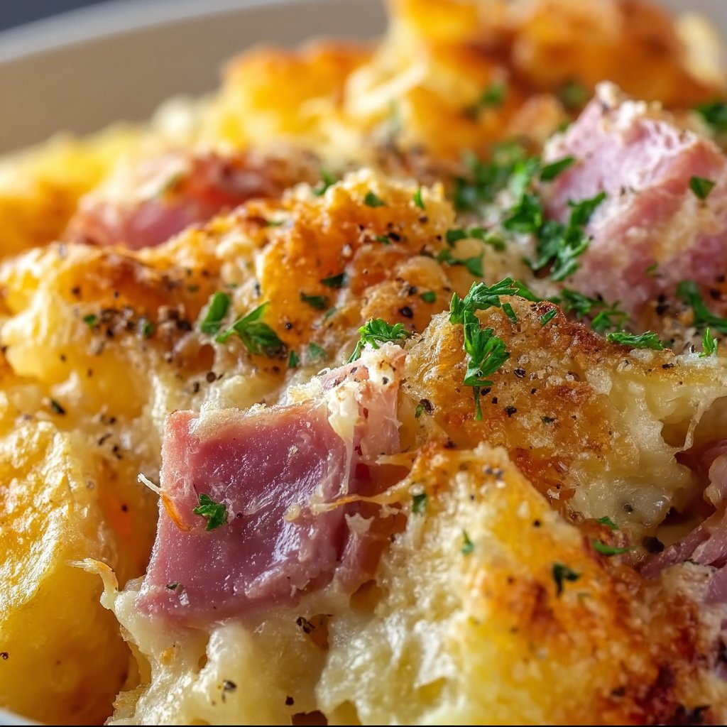 Crockpot Ham and Potato Casserole