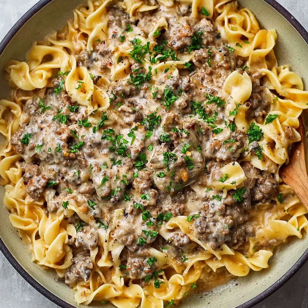 30-Minute Ground Beef Stroganoff