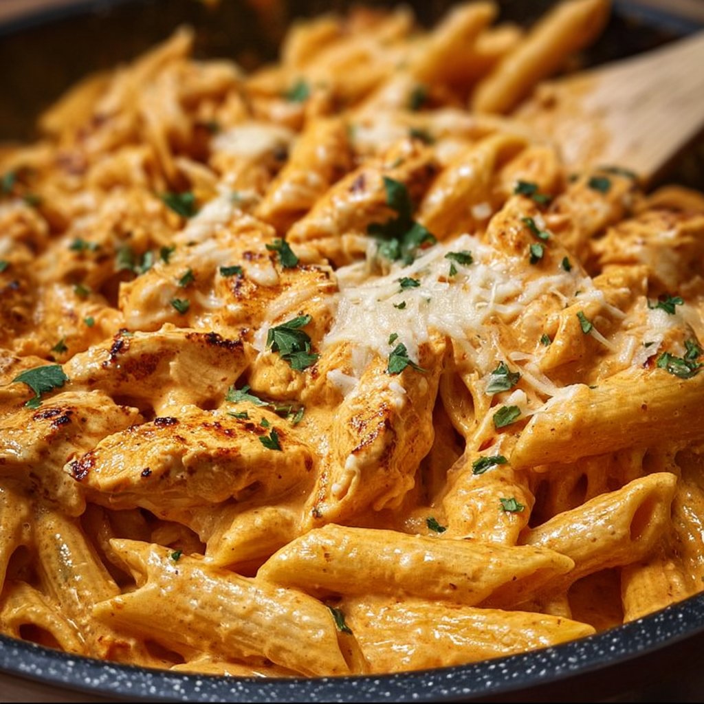 One-Pot Buffalo Ranch Chicken Penne