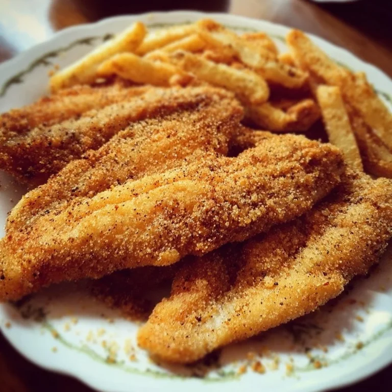 Deliciously golden fried catfish served on a plate