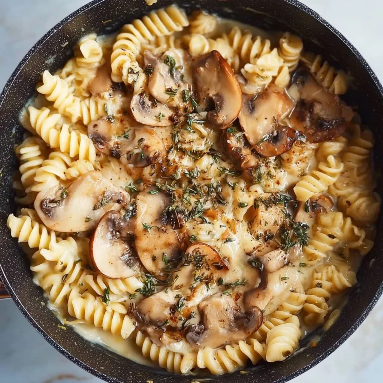 One-pot mushroom and white bean pasta recipe