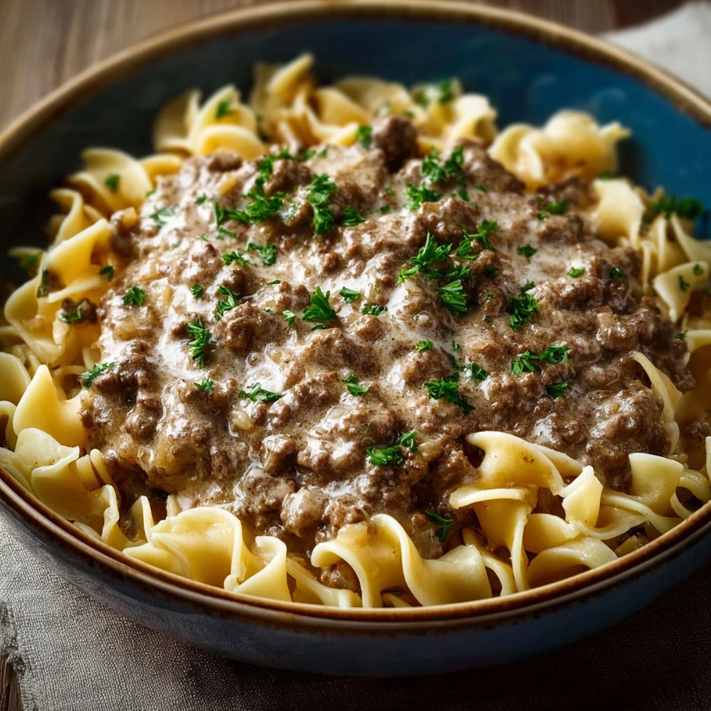 Beef Stroganoff with Ground Beef