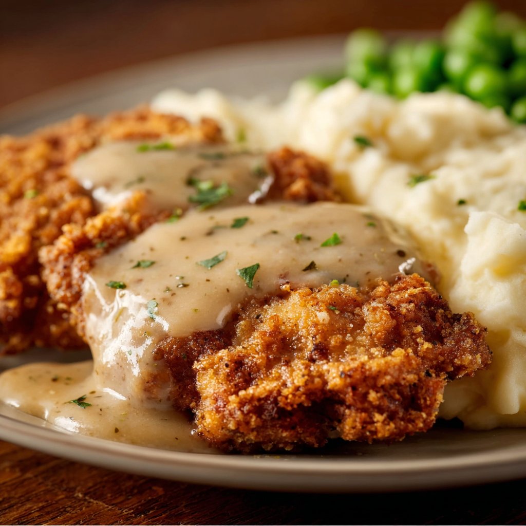 Grandma's Country Fried Steak with Gravy