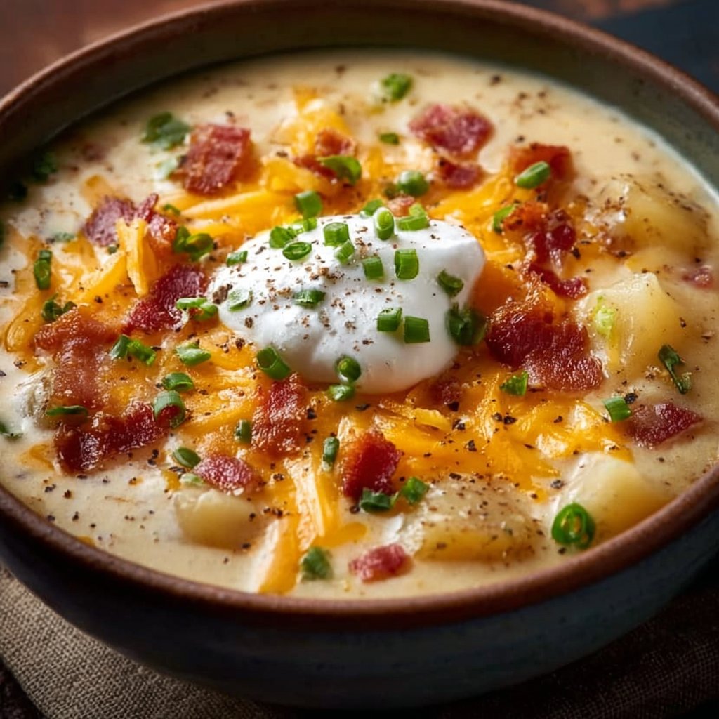 Comforting Loaded Baked Potato Soup
